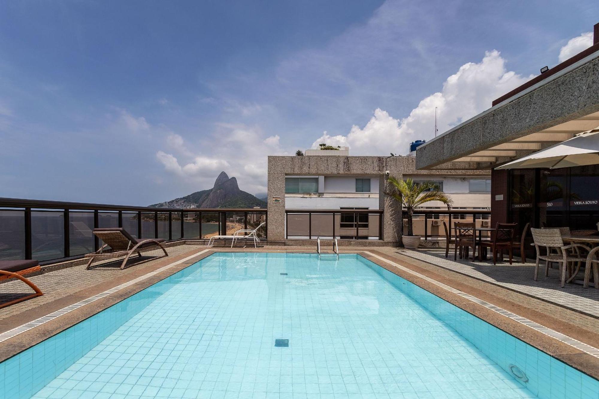 Vista Lateral, Edificio Frente A Praia Rio de Janeiro Exterior foto