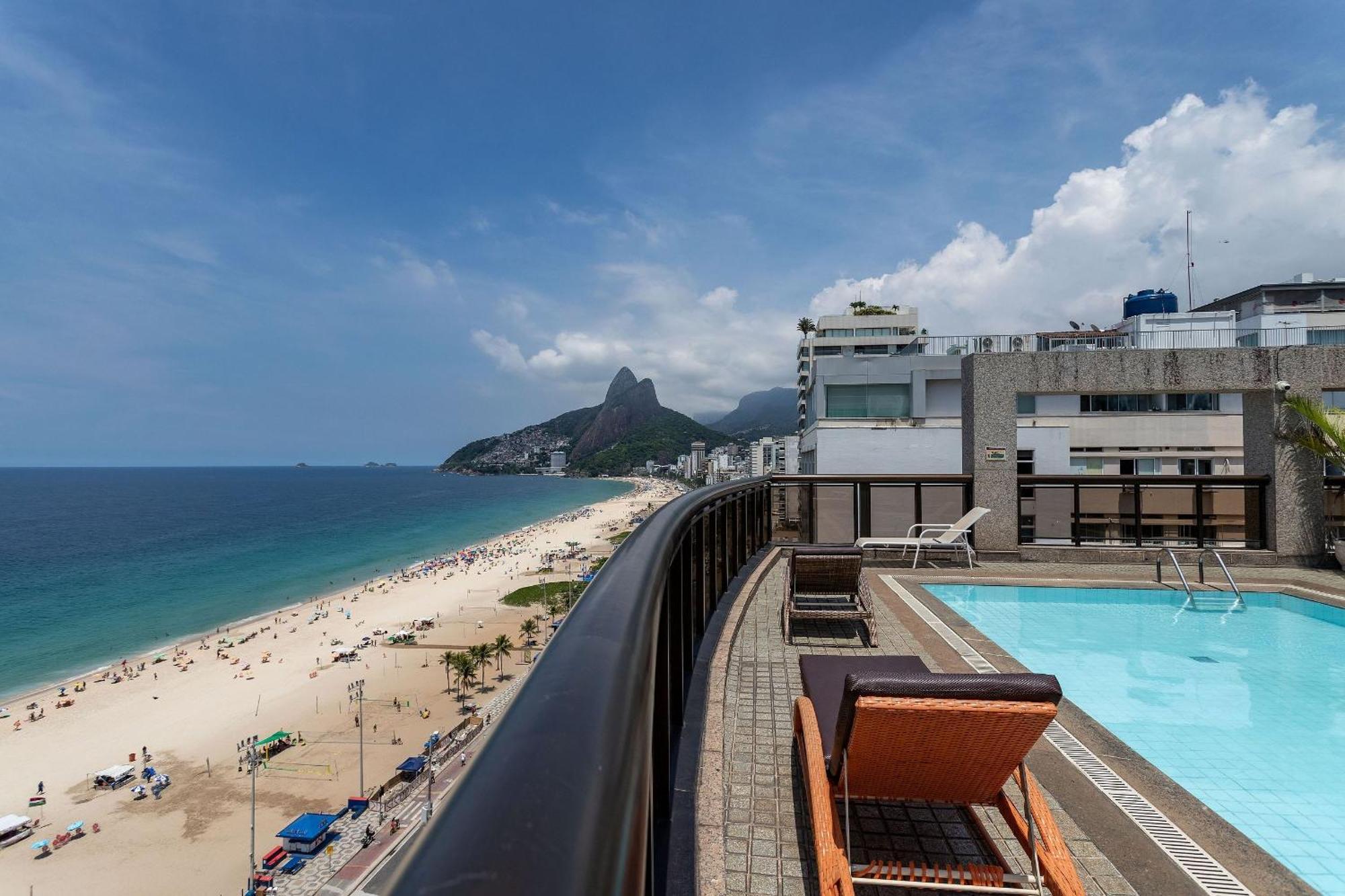 Vista Lateral, Edificio Frente A Praia Rio de Janeiro Exterior foto